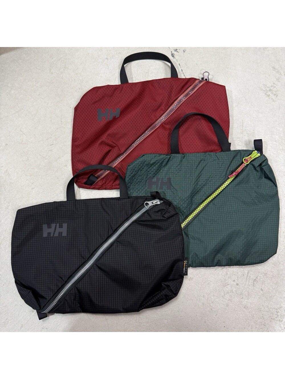 Helly Hansen Cordura Travel Pouch Red Grid Ripstop Utility Bag Small Camp Lot-3